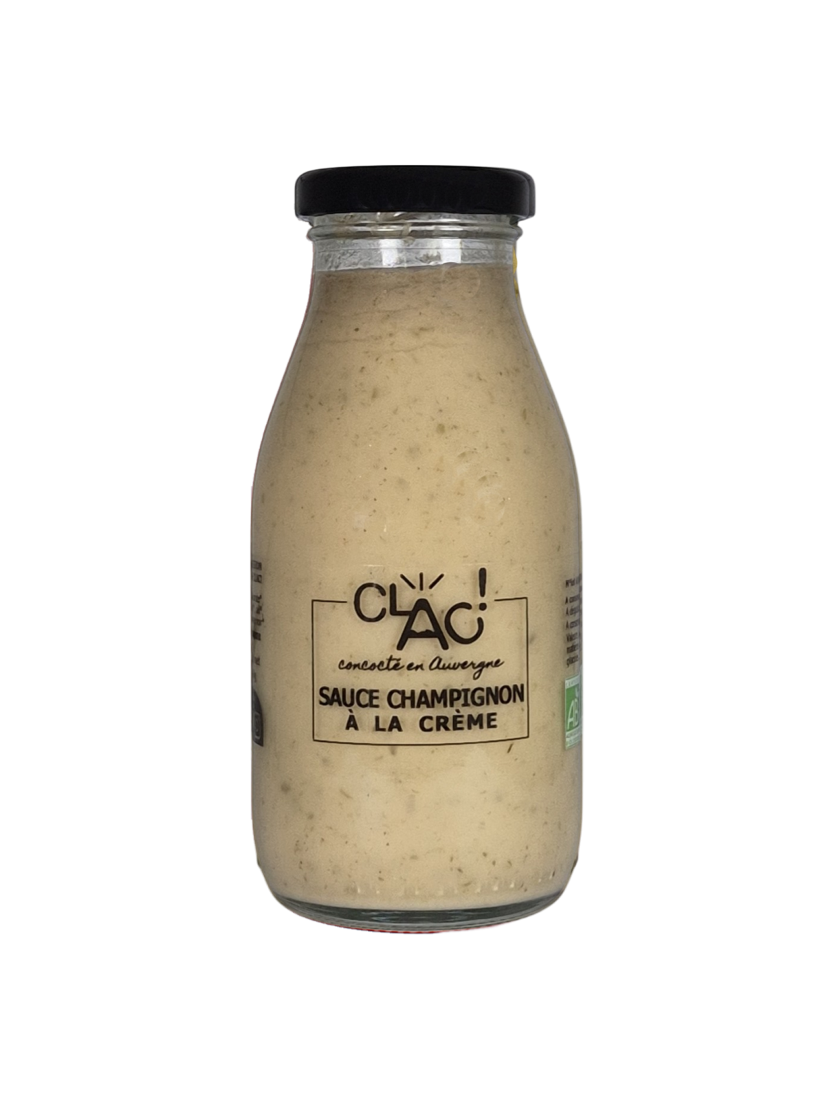 Sauce champignon à la crème bio - CLAC Conserverie