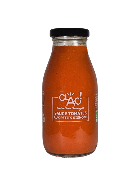 Sauce de tomate aux petits oignons bio - CLAC Conserverie