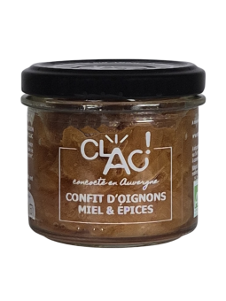 Confit d'oignons miel et épices - CLAC Conserverie
