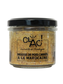 Mousse de pois carrés à la marocaine bio - CLAC Conserverie