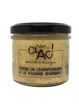 Crème de champignons à la fourme d'Ambert bio - CLAC Conserverie